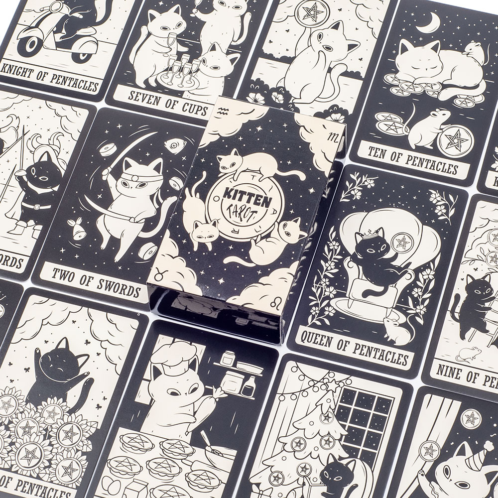 Kitten Tarot Deck 78Pcs Cute B - Tarot Cards Deck With Guidebook recension och pris