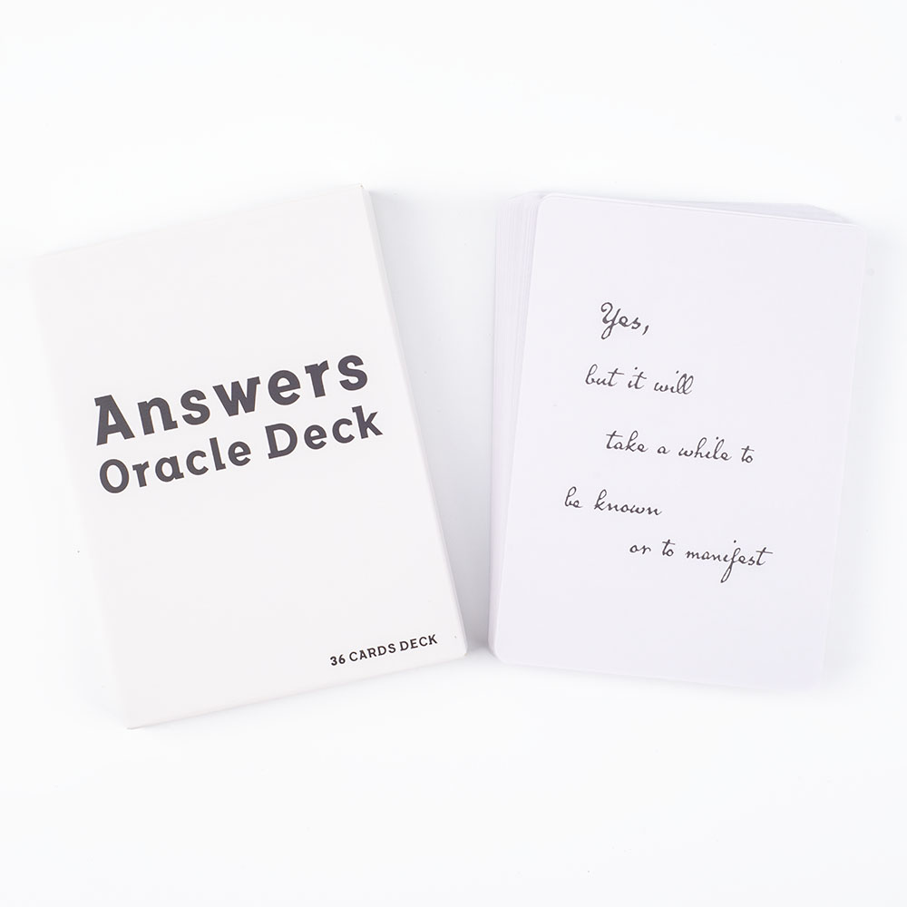 Answers Oracle Deck 36 Cards M - Tarot Cards Deck With Guidebook recension och pris