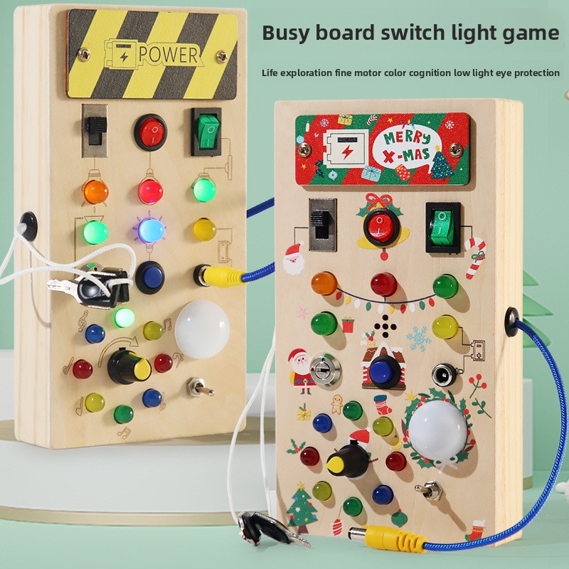 Montessori-Inspired Life Skill - Montessori Wooden Busy Board Toddler recension och pris