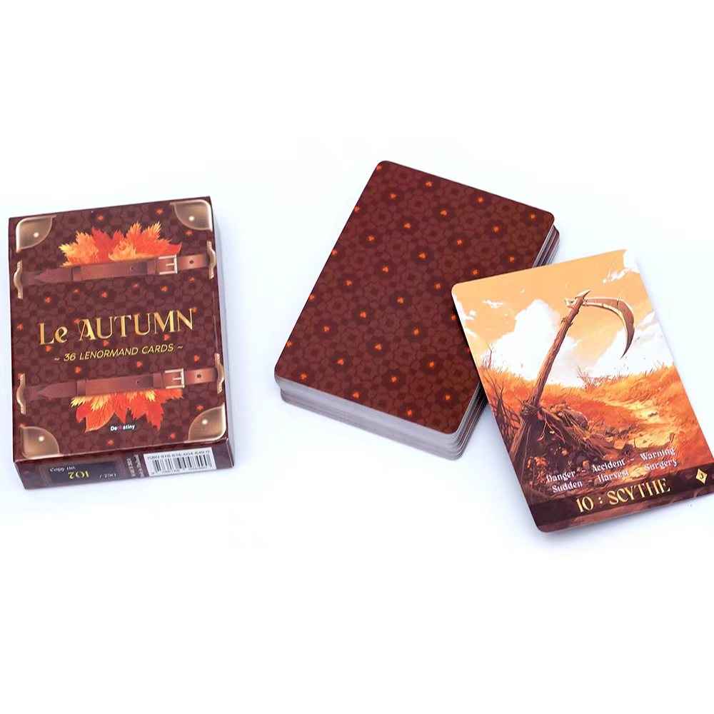 Lenormand Tarot Deck Le Autumn - Tarot Cards Deck With Guidebook recension och pris