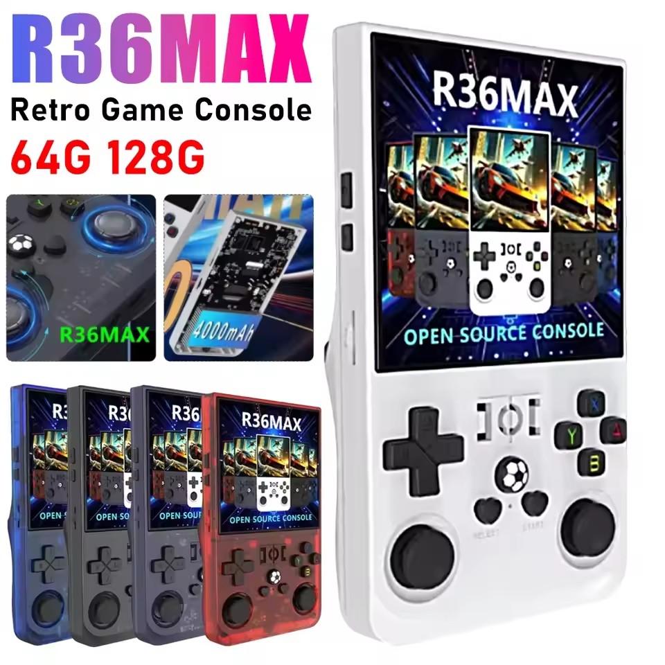R36MAX Retro Handheld Game Con - Retro Handheld Game Console R36S recension och pris