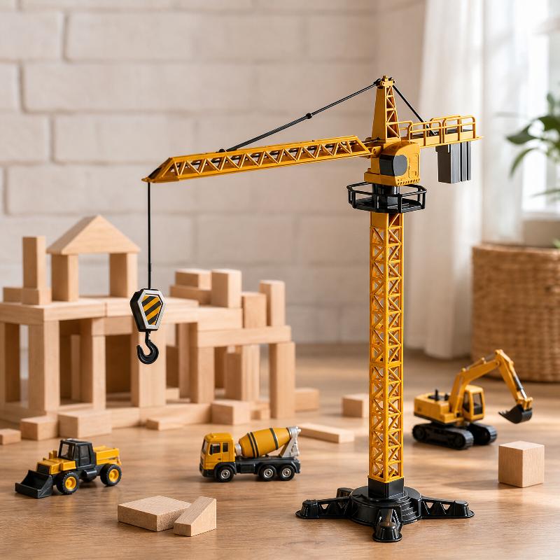 Tower Crane Toy Simulated Cons - Educational Toys recension och pris