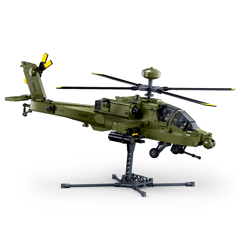Sluban M38‑B1536 Boeing AH‑64D - Lego Compatible Military Tank recension och pris