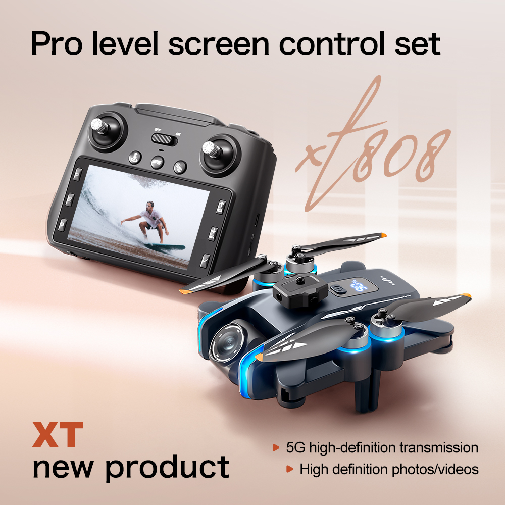 Original XT808 Max GPS Foldabl - Fpv Brushless Rc Drone 4K recension och pris