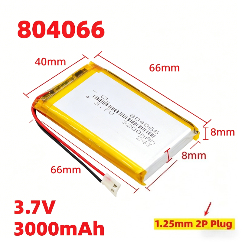 High Capacity 804066 Lithium P - Retro Handheld Game Console R36S recension och pris