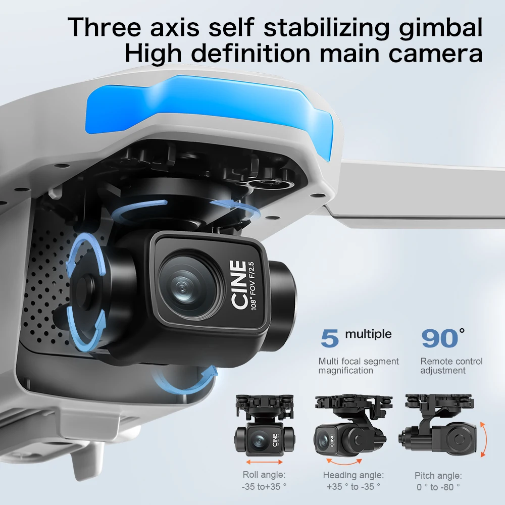 Original S-X1 GPS Drone 8K HD  - Fpv Brushless Rc Drone 4K recension och pris