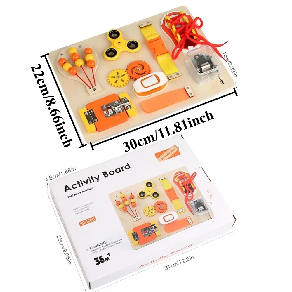 Montessori Wooden Busy Board T - Montessori Wooden Busy Board Toddler recension och pris