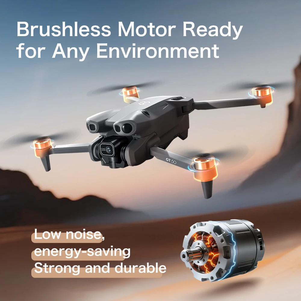GT50 4K/6K/8K FPV Drone with D - Fpv Brushless Rc Drone 4K recension och pris