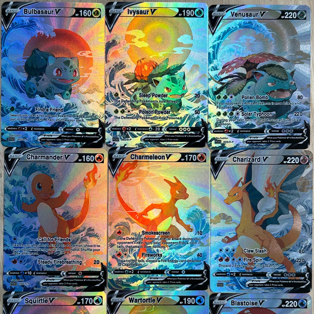9Pcs/set DIY Anime PTCG Collec - Board Games recension och pris