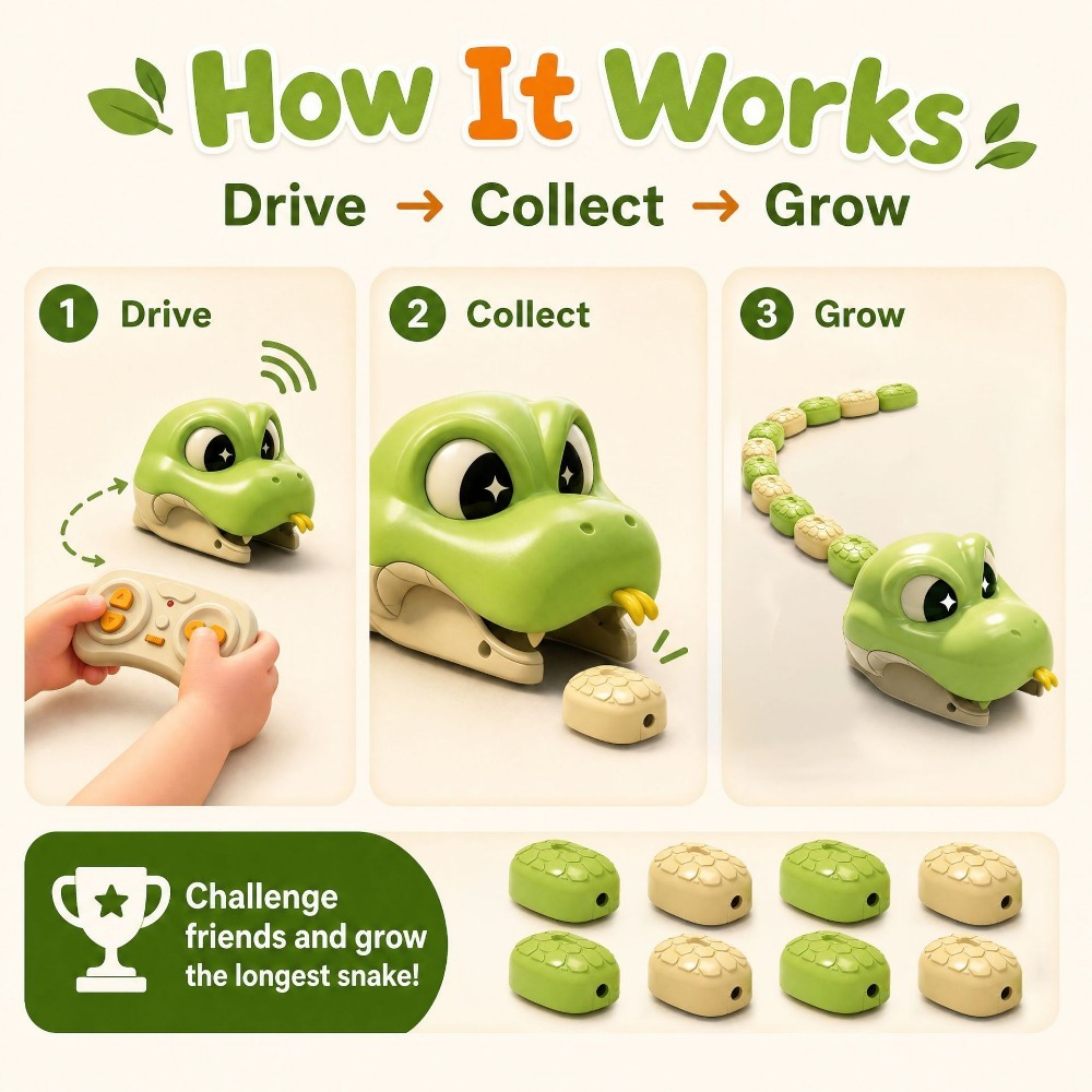 Remote Controlled Greedy Snake - Remote Control Toys recension och pris
