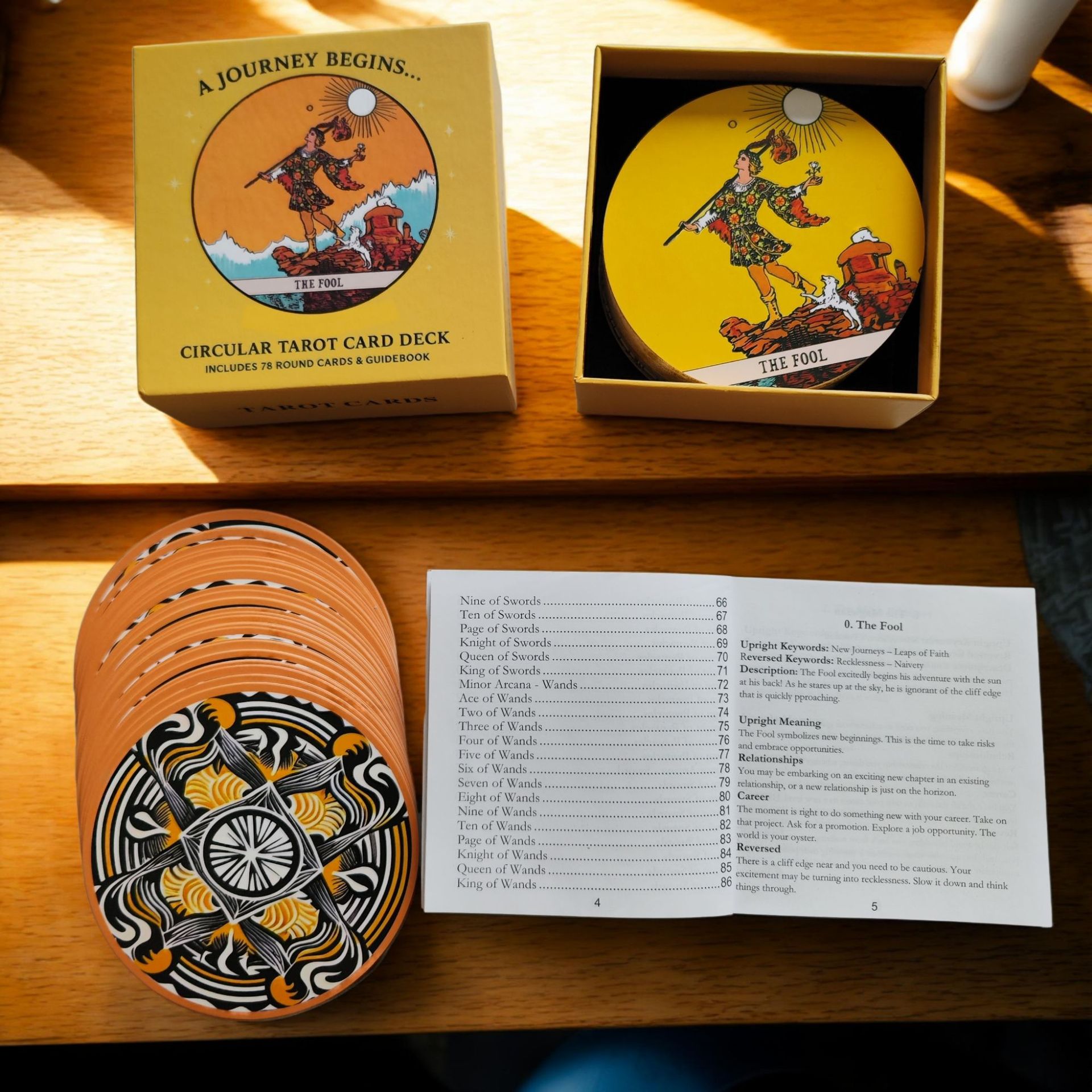 Circular Tarot Cards Deck Incl - Tarot Cards Deck With Guidebook recension och pris